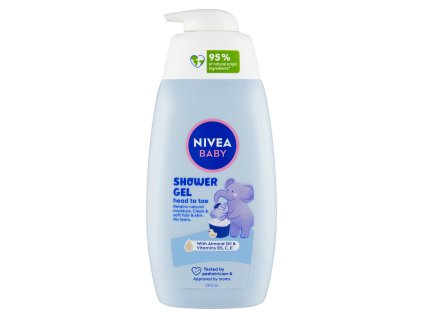 Nivea Baby Sprchový gel pro celé tělo a vlásky, 500 ml