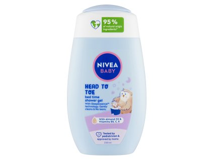 Nivea Baby Bed Time sprchový gel pro celé tělo a vlásky, 200 ml