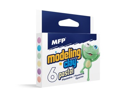 Modelovací hmota 6 ks barev PASTEL 100g