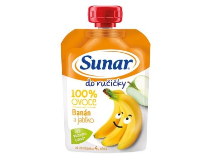Sunar Do ručičky ovocná kapsička banán 4m+, 100 g