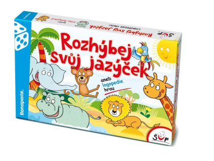 Rozhýbej svůj jazýček verze CZ aneb logopedie hrou společenská hra v krabici 35x23cm