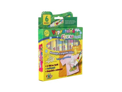 Fixy na textil vypratelné 6ks