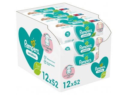 Pampers sensitive 52ks