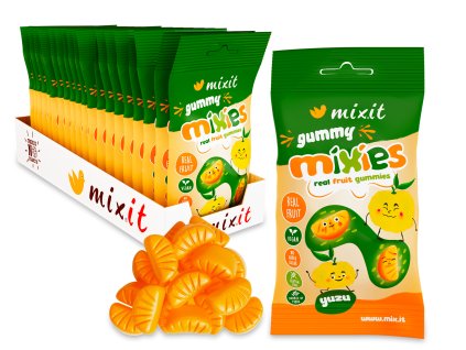 Gummy Mixies Yuzu přírodní želé bonbóny (20 ks)