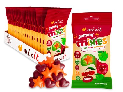 Gummy Mixies Cherry Apple sour 20ks produktovka1 CZ DE SK PL HU RO