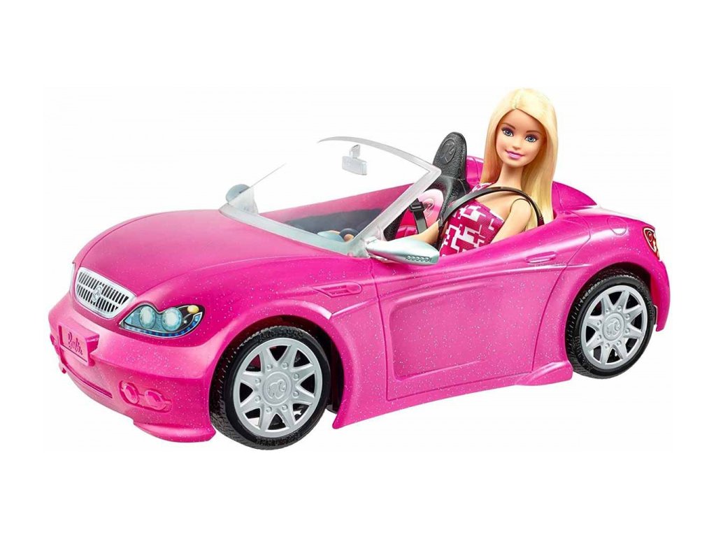 Mattel Barbie DJR55 -  elegantní kabriolet, auto s panenkou