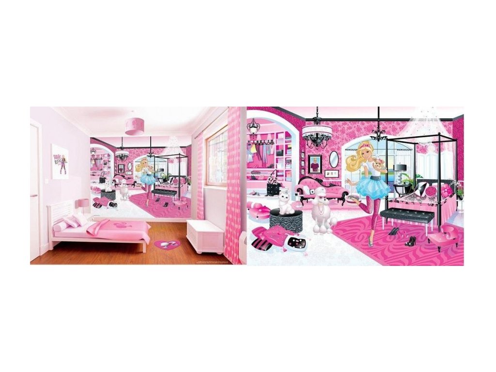 Walltastic 3D Tapeta - Barbie 40540
