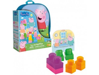 lisciani peppa pig zainetto costruzioni 82674