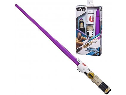 hasbro svetelny mec lightsaber star wars forge mace windu teleskopicky F1164