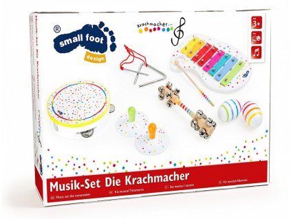 Legler 10383 Dřevěný muzikální hudební set, sada s puntíky