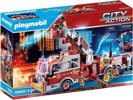 playmobil 70935 hasicske auto us tower ladder