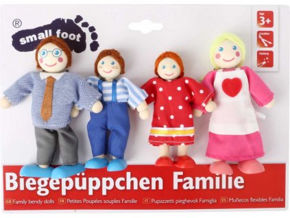 Legler 10320 Dřevěné ohybatelné panenky - Rodina