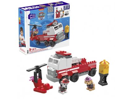 mattel mega bloks tlapkova patrola paw patrol hasicsky vuz hhn05