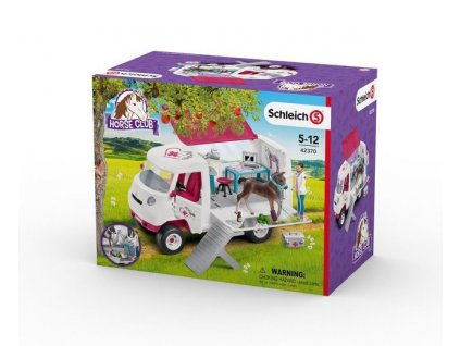 Schleich 42370 Mobilní veterinářská klinika s hříbětem a veterinářkou