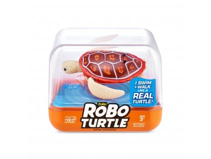 zuru robo alive turtle interaktivni zelva oranzova 7192 o