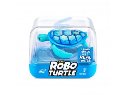 zuru robo alive turtle interaktivni zelva modra 7192 m