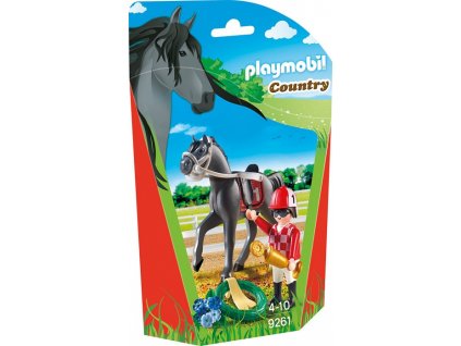 Playmobil 9261 Žokej s koněm