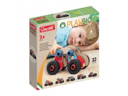 quercetti playbio wood vehicle 80730