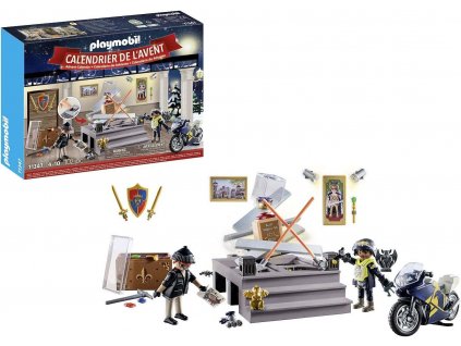 playmobil adventni kalendar 2024 policie kradez v muzeu 71347