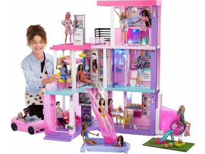 mattel barbie domecek pro panenky dum snu k 60 vyroci hcd51