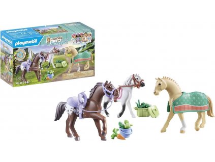 playmobil 71356 3 kone morgan quarter horse a shagya arabian