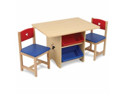 KidKraft 26912 Dětský stůl se židličkami Star