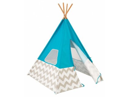 KidKraft 223 Teepee tipi dětský stan šedá - tyrkysová