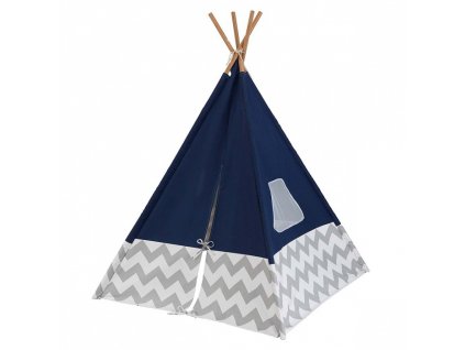 KidKraft 228 Teepee tipi dětský stan šedá - modrá