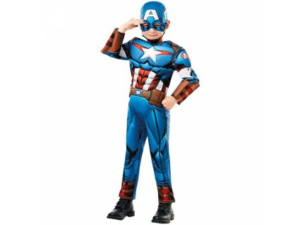 Rubie's 640833 Marvel Avengers Captain America Deluxe dětský kostým S