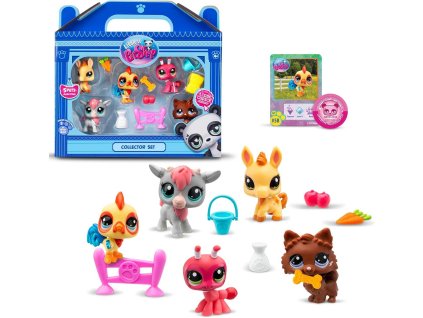 littlest pet shop sada sberatelu 5 zviratek z farmy bf00510