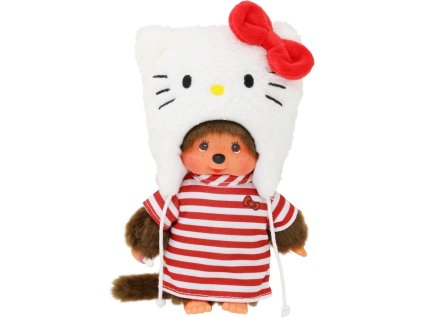 bandai monchhichi moncicak hello kitty 20 cm 252848