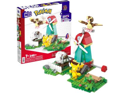 mega bloks mega construx stavebnice pokemon vetrny mlyn 240 ks hkt21