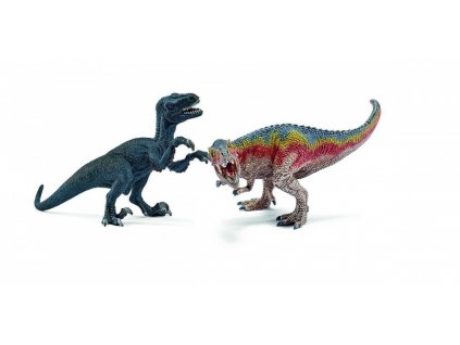 Schleich 42216 T - Rex a Velociraptor