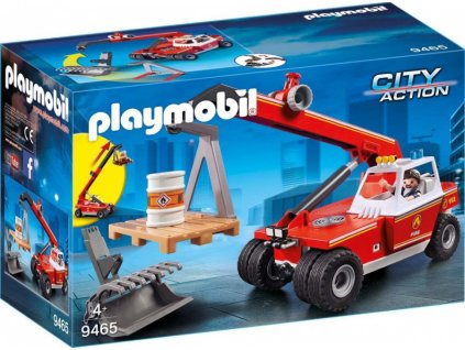 Playmobil 9465 Hasičské auto s teleskopickým manipulátorem