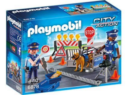 Playmobil 6878 Policejní zátaras silniční kontrola