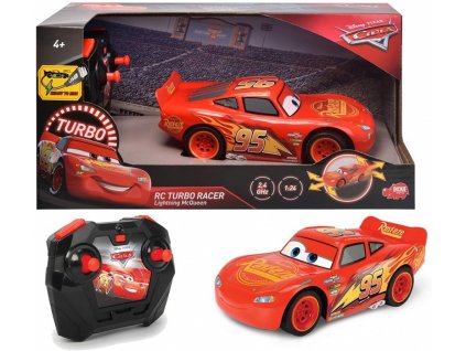 Dickie RC Cars 3 Turbo Racer Blesk McQueen 1:24 17 cm 2 kanály 203084028