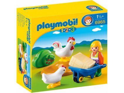 Playmobil 1.2.3 - 6965 Selka a slepice