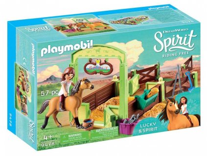 Playmobil 9478 Koňský box "Lucky & Spirit"