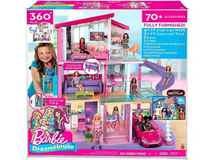 Mattel Barbie dům snů se skluzavkou GNH53