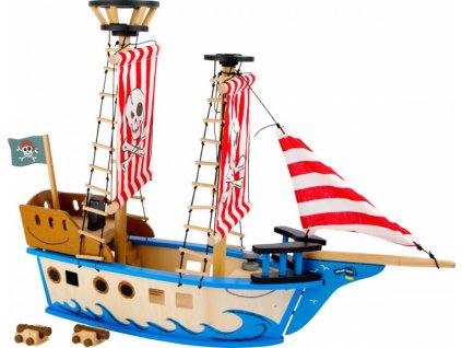 Legler 10469 Pirátská loď Jack + figurky zdarma AKCE