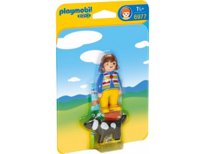 Playmobil 1.2.3 - 6977 Paní s pejskem