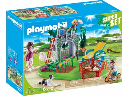 Playmobil 70010 SuperSet rodinná zahrada