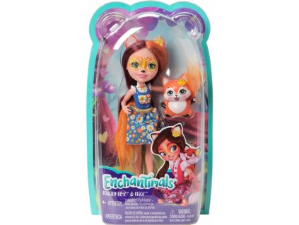 Mattel  FXM71 Enchantimals Panenka se zvířátkem Felicity Fox