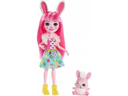 Mattel  FXM73 Enchantimals Panenka se zvířátkem Bree Bunny