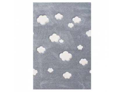 Livone Dětský koberec Wolke Mráčky stříbrno-šedý 120 x 180cm