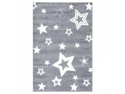 Livone Dětský koberec STARLIGHT šedá/bílá 100x160cm
