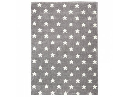 Livone Dětský koberec STAR DREAMS šedá/bílá 100x160cm