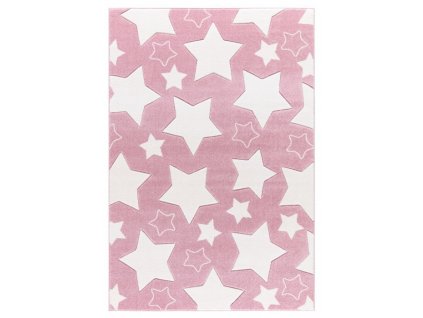 Livone Dětský koberec SKY růžová/bílá 100x160cm