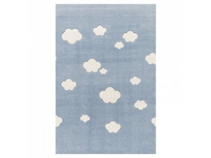 Livone Dětský koberec Mráčky modrošedo-bílý 120 x 180cm