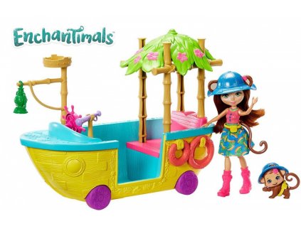 Mattel Enchantimals vyhlídková loď do džungle GFN58